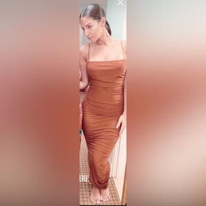 Burnt Orange Maxi Dress Size 6